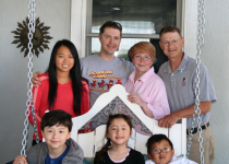 Leroy and Sue Sturges; Jeff, Blake and Samara Sturges; Laura Yeong and Santiago Lala