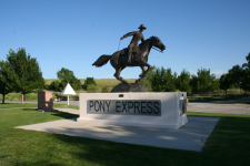 A nice Sculpture in a rest stop just over the border in Colorado